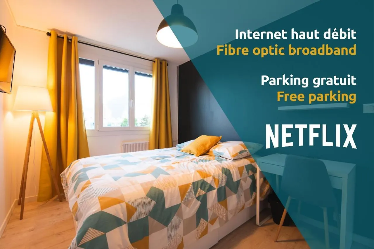 Les Chambres Du Vercors - Parking Free Fibre Netflix Fontaine  3*, Fontaine (Rhone-Alps)